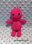 Voodoo+Doll+Pin+Cushion+-+Hot+Pink