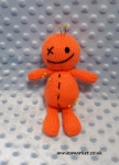 Voodoo+Doll+Pin+Cushion+-+Bright+Orange